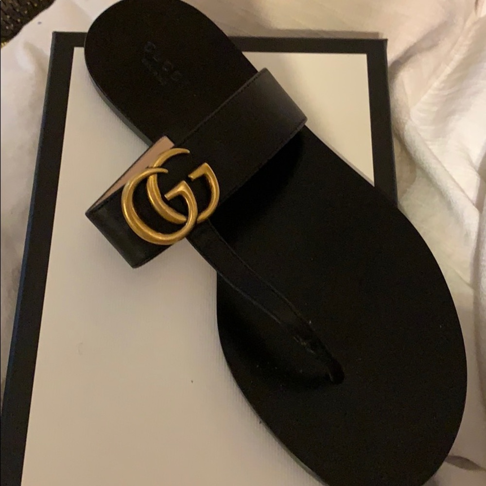 New Gucci black Lifford Nero sandals